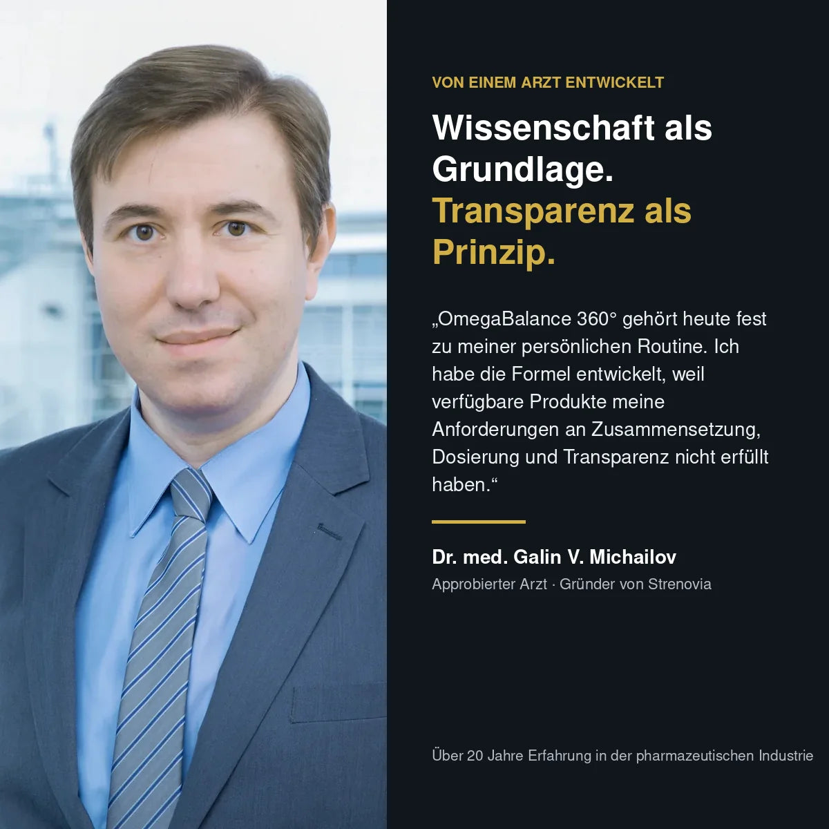 Dr. med. Galin Michailov und die Entstehung von Strenovia